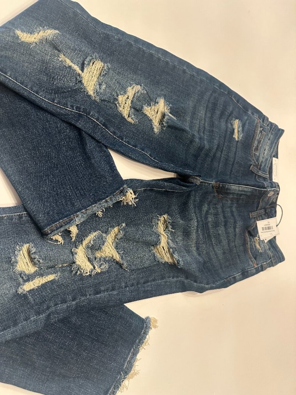 NWOT Judy Blue High Waist Destroyed Boyfriend Jeans Sz 7/28